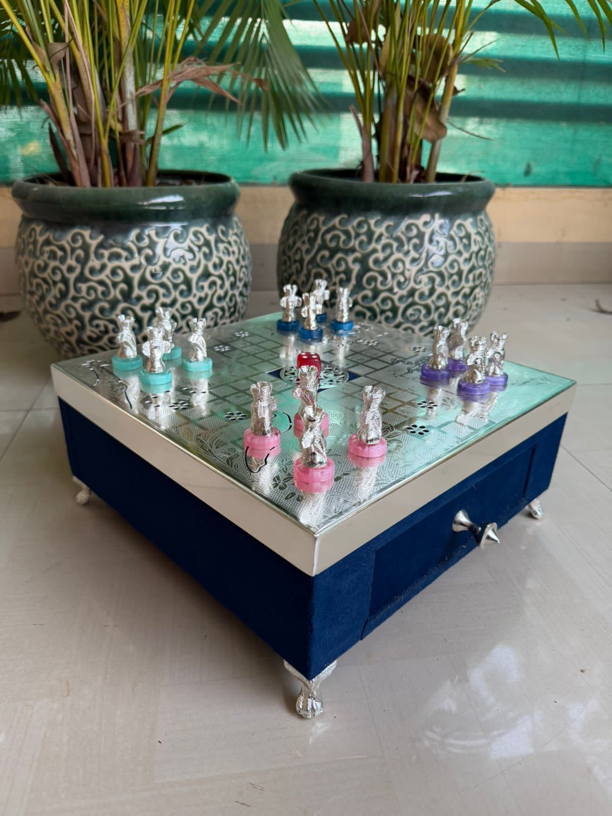Acrylic Rangoli Floor Decor Set